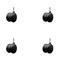 Service Caster 2'' Black Floor Safe Twin Wheel Casters 5/16 Threaded Stem , 4PK SCC-TS02S50-TPR-BLK-5161810-4 - alternate 1